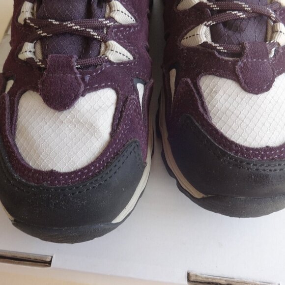 Zeroxposur women's size 7M leather sneakers ,purple & tan Colorado low hiker VGC - Picture 8 of 15